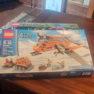 LEGO City Arctic Supply Plane - Vibrant Orange and Gray BNIB